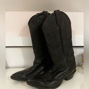 Tony Lama Black Cowboy Boots